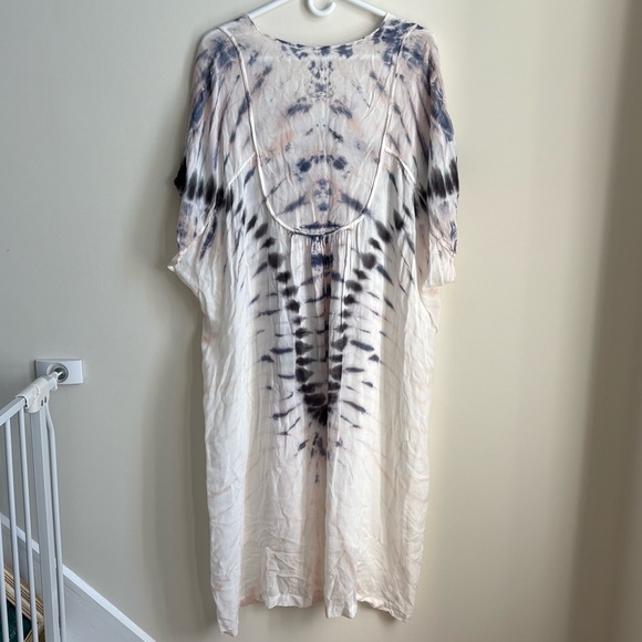 Young Fabulous & Broke Dawn Tie-Dye Tiered Caftan Dress - Size Small - Picture 3 of 4